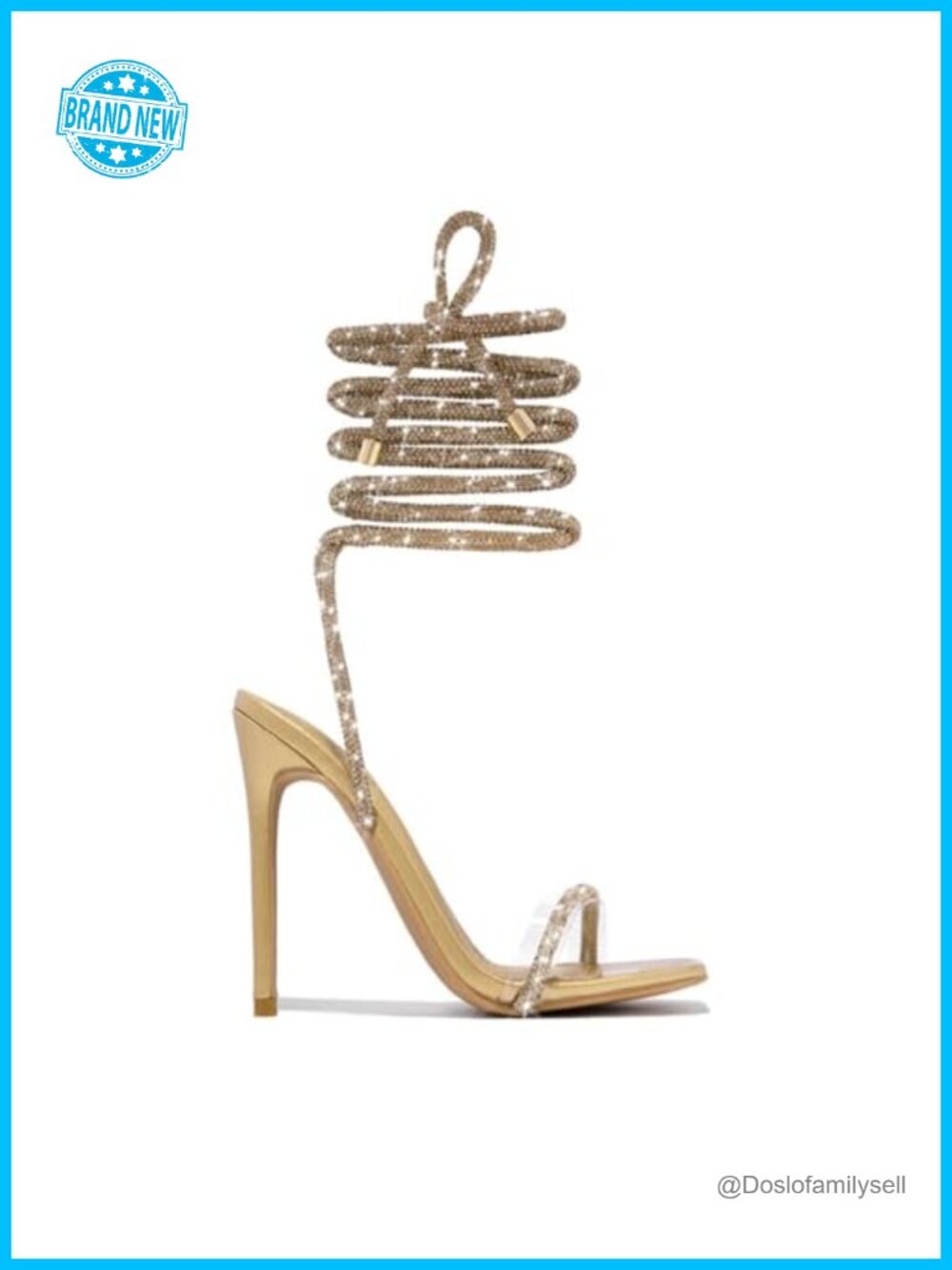 Women's Strappy Lace Up Stiletto Heeled Sandals Gladiator Dressy Pumps